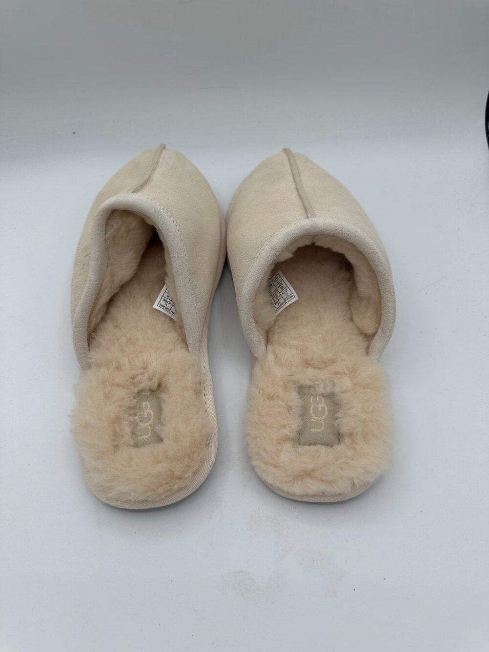 UGG Pearle UggPlush Scuff Slip On House Slipper 1115139 Cream Women's 8 - Picture 4 of 6